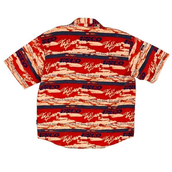 Vintage Willie Esco Sign & Spanglish All Over Button Up Men’s Shirt Sz XL - Picture 6 of 11
